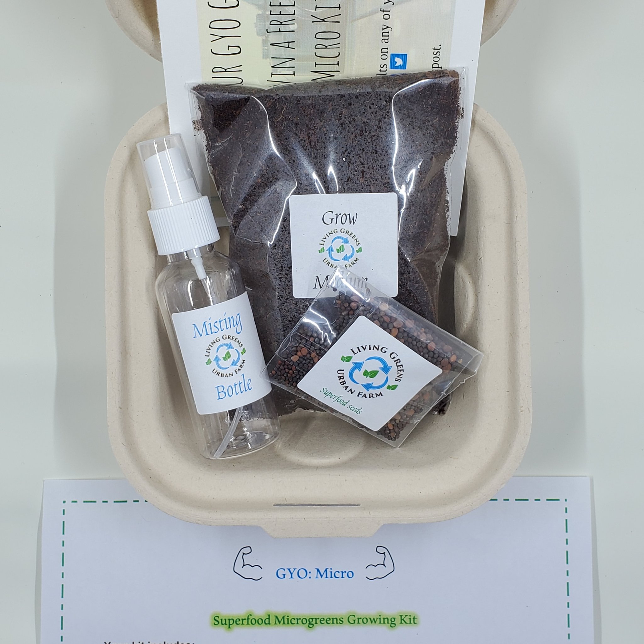 Living Greens classroom grow kit